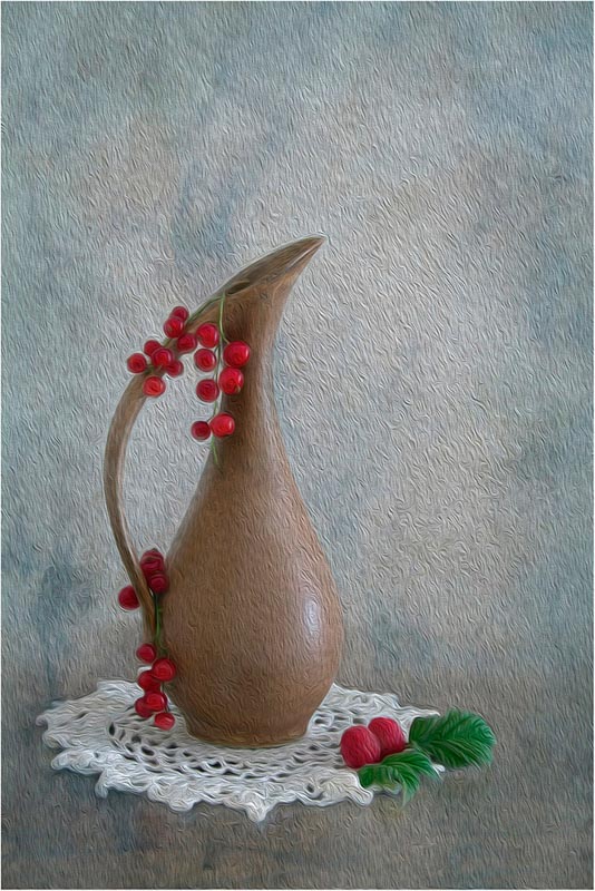 Vase et fruits 8