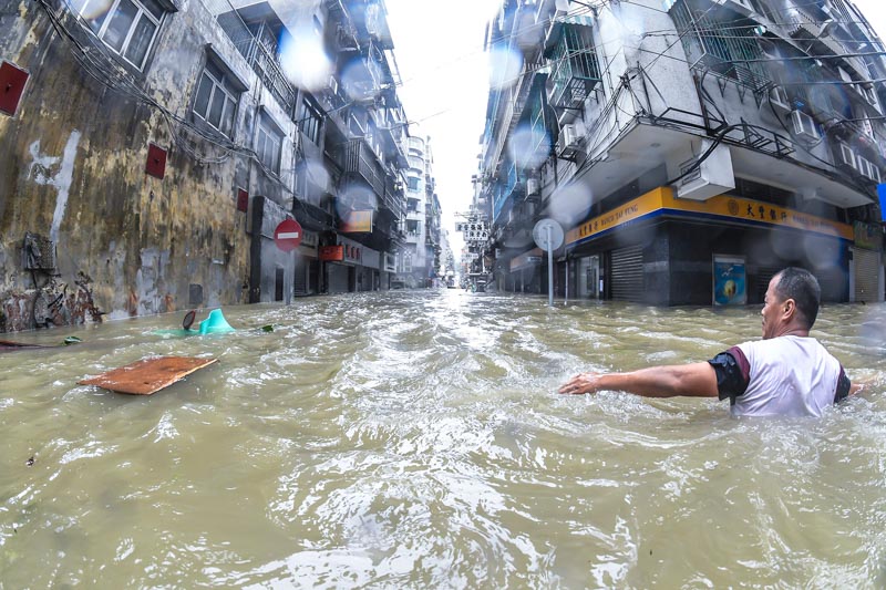 Terrible storm surge