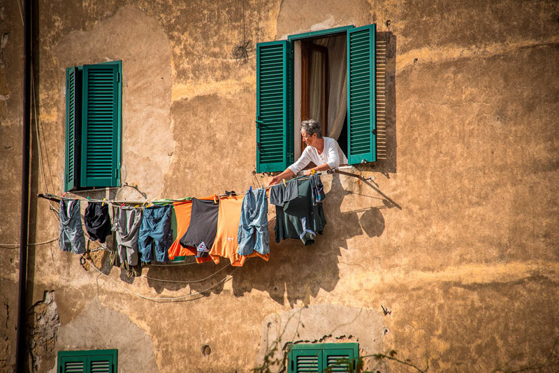 Laundry day in tuscany