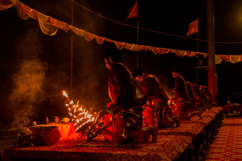 Ganga aarti at assi ghat
